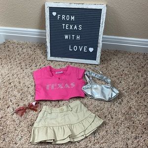 Build a Bear Girl Texas Outfit